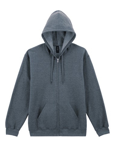 GIL-SF600-Softstyle® Midweight Fleece Adult Full Zip Hooded Sweatshirt